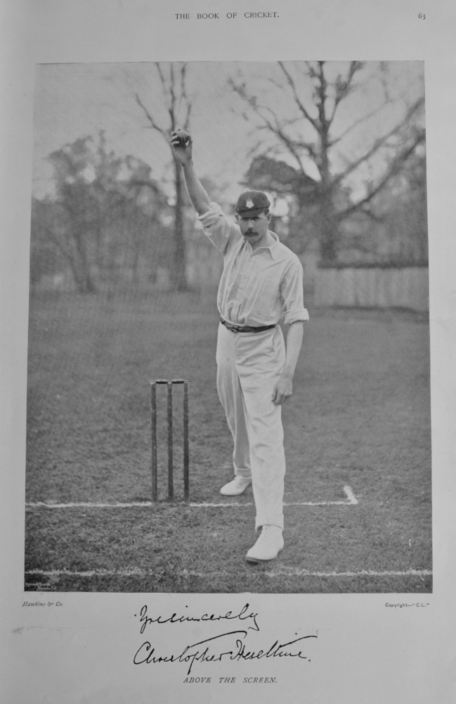 Christopher Heseltine.  1899.  (Cricketer).