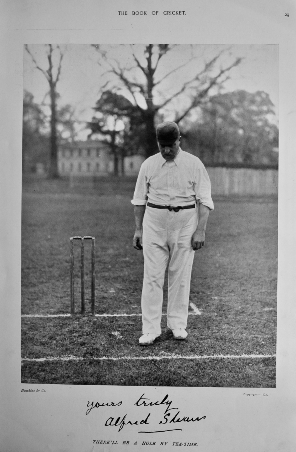 Alfred Shaw.  1899.  (Cricketer).