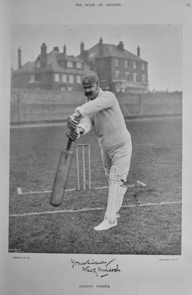 William Lloyd Murdoch. 1899.  (Cricketer).