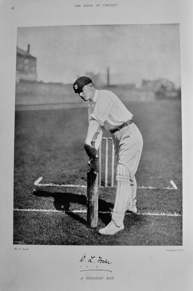 Wilfred Lionel Foster.  1899.  (Cricketer).