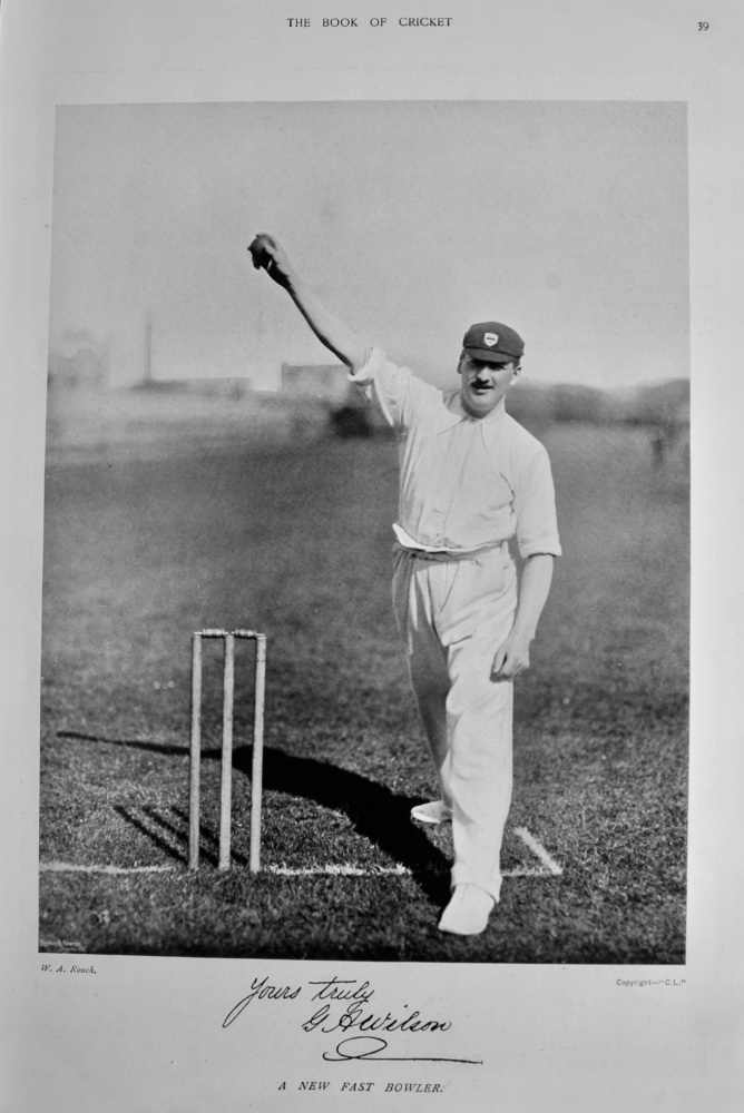George Alfred Wilson.  1899.  (Cricketer).