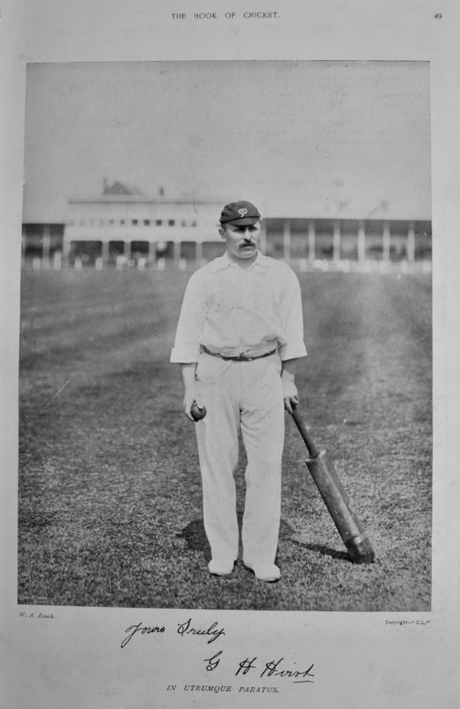 George Herbert Hirst.  1899.  (Cricketer).