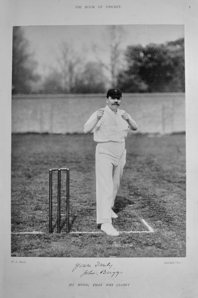 Johnny Briggs.  1899.  (Cricketer).