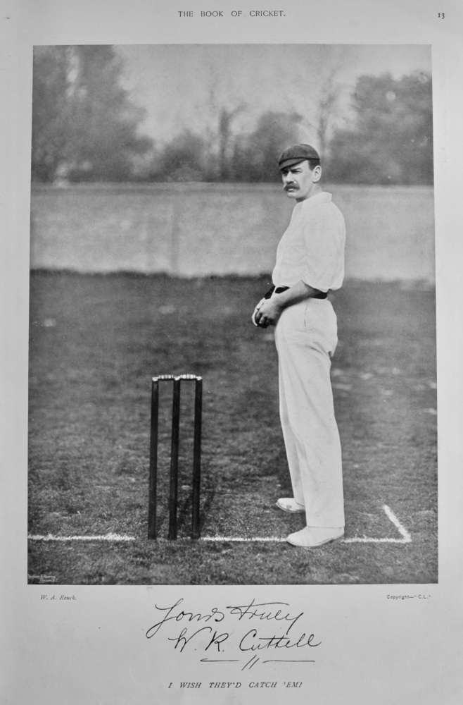 Willis Robert Cuttell.  1899.  (Cricketer).