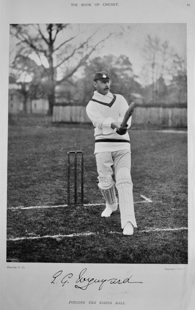 Edward George Wynyard.   &   South of England XI.  v. The Australians.  (Team Photo)  1899.