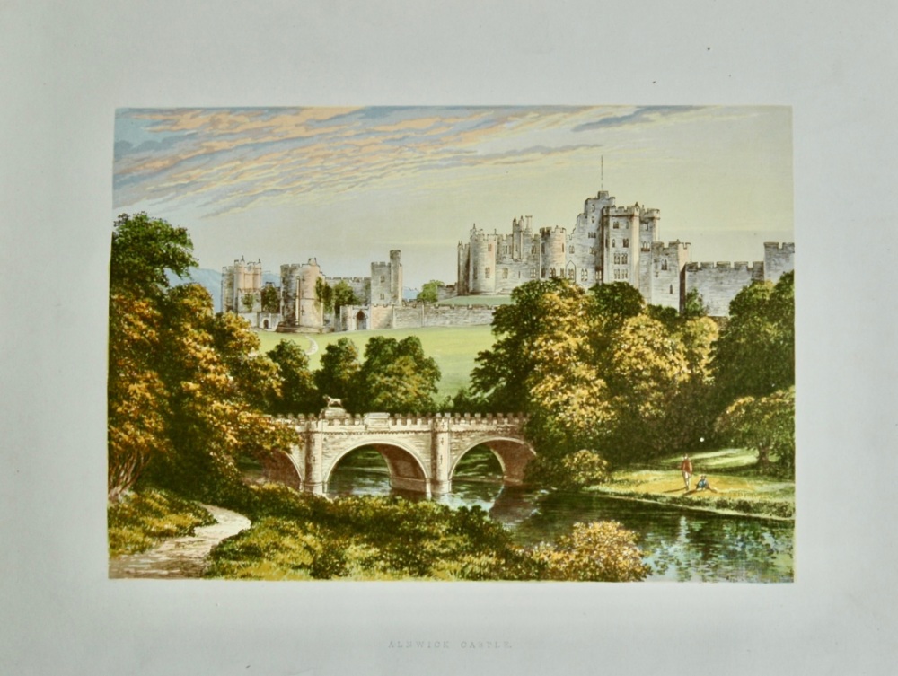 Alnwick Castle. - Duke of Northumberland.  1880c.