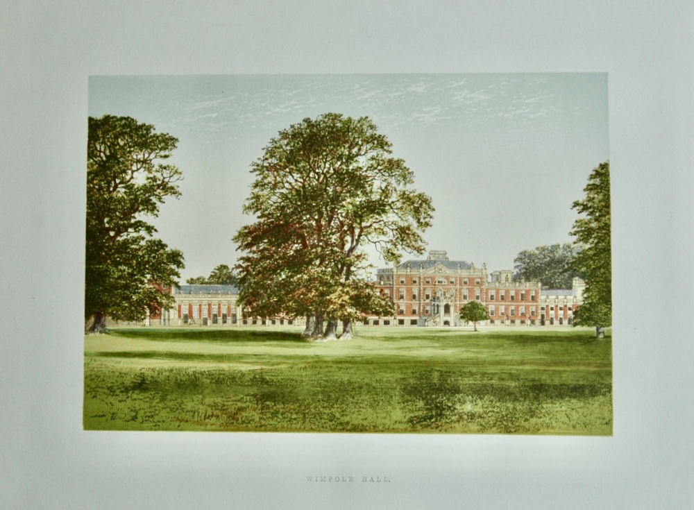 Wimpole Hall.  1880c.