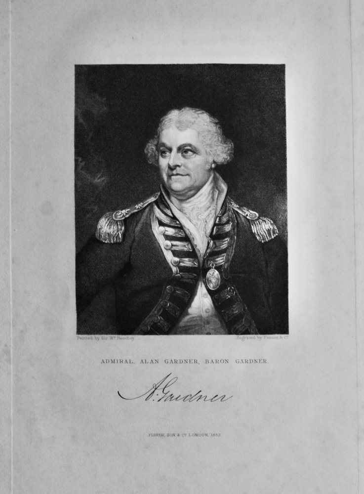 Admiral Alan Gardner, Baron Gardner.  1832.