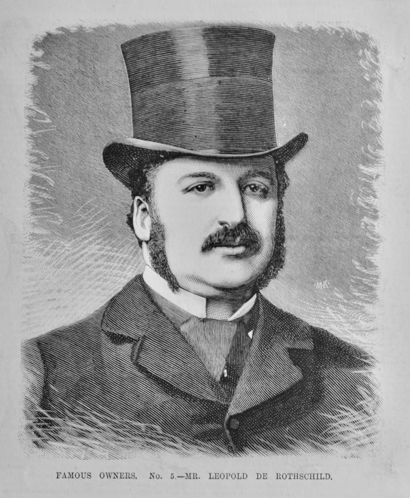 Mr. Leopold De Rothschild.  1887.