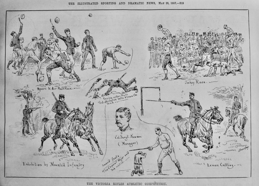 The Victoria Rifles Athletic Competition.  1887.