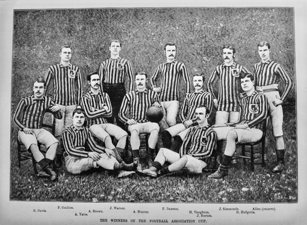The Winners of the Football Association Cup.  (Aston Villa).  1887.