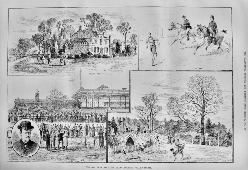 The Southern Counties Cross Country Championship.  1887.