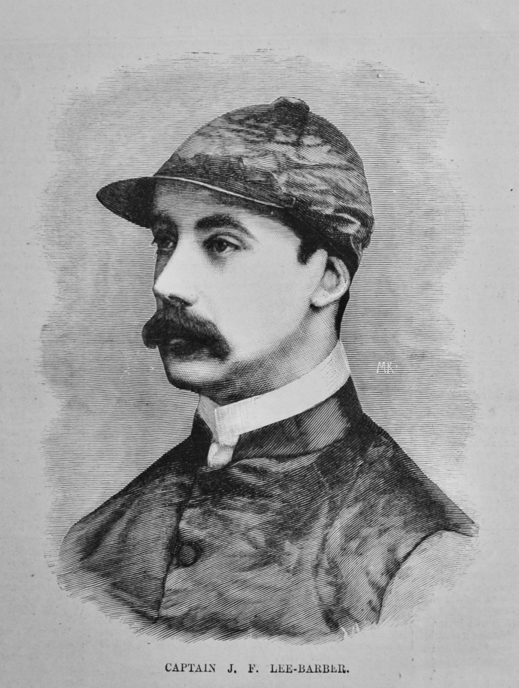 Captain J. F. Lee-Barber.  (Jockey)  1887.