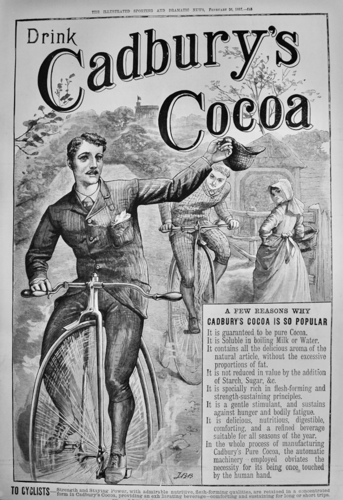 Cadbury's Cocoa.  1887.
