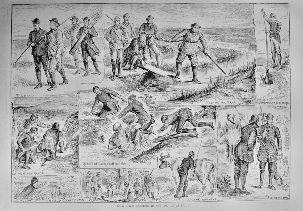 Wild Goose Shooting in the Bog of Allen.  1887.