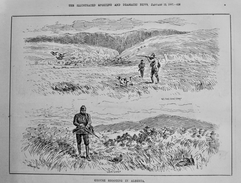 Grouse Shooting in Alberta.  1887.