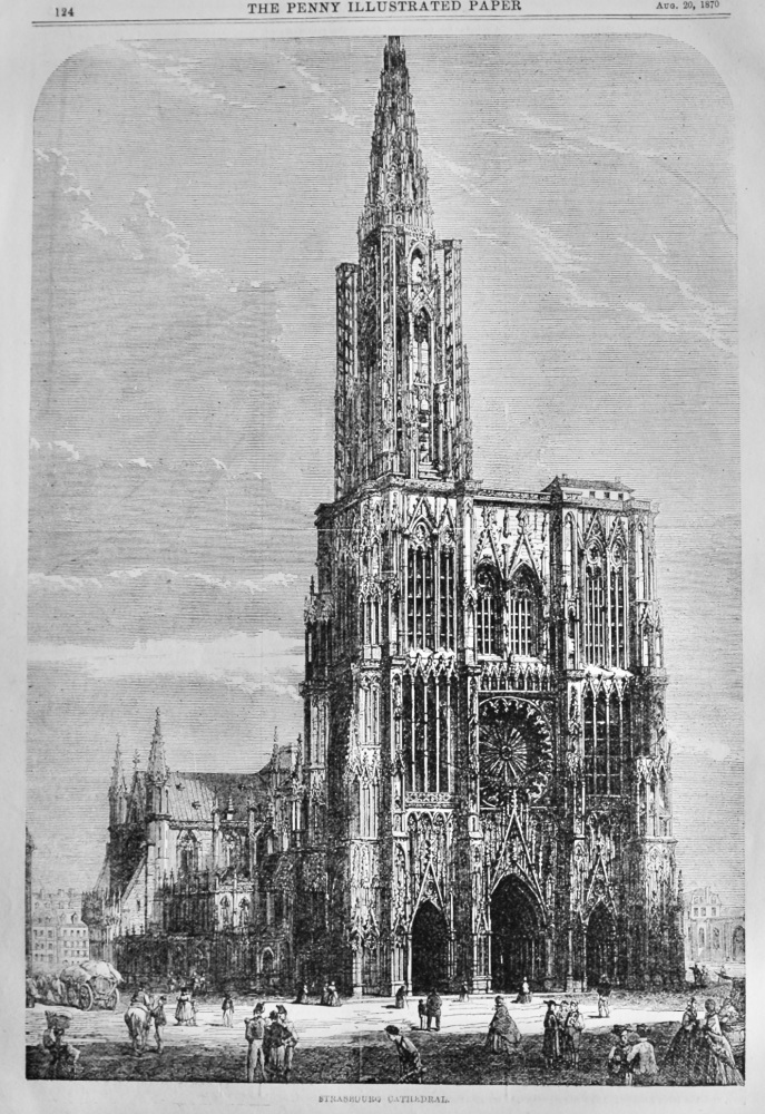 Strasbourg Cathedral.  1870.