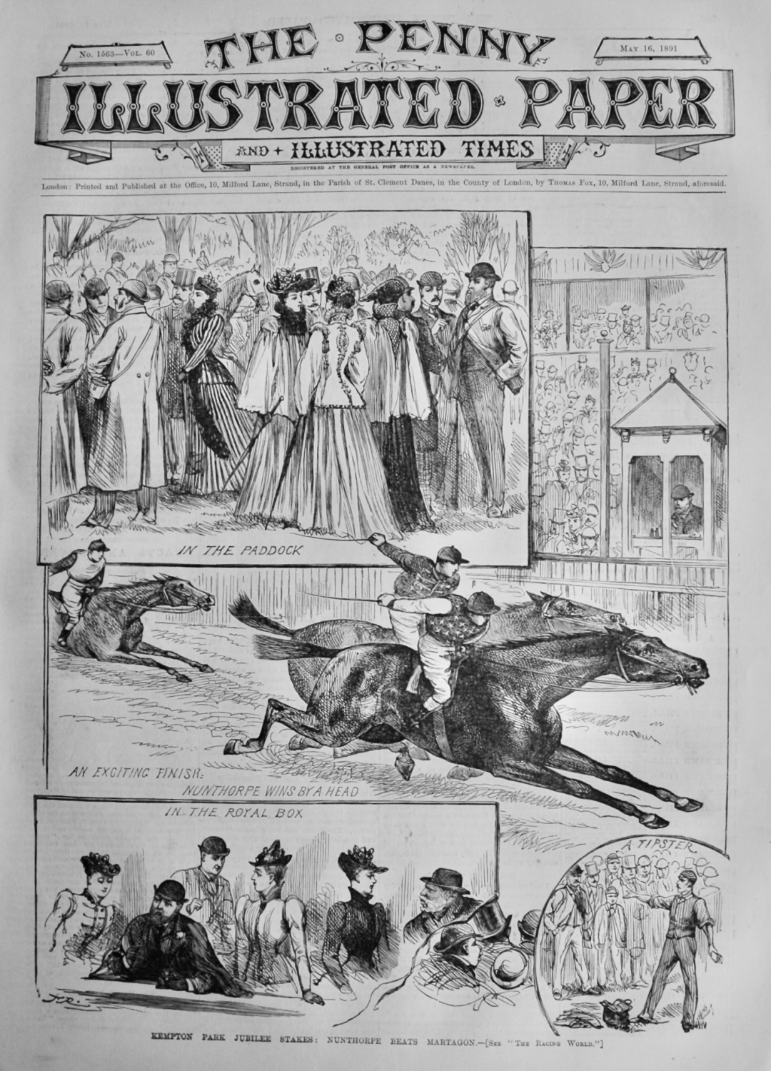 The Penny Illustrated Paper & Illustrated Times.  May 16th 1891.