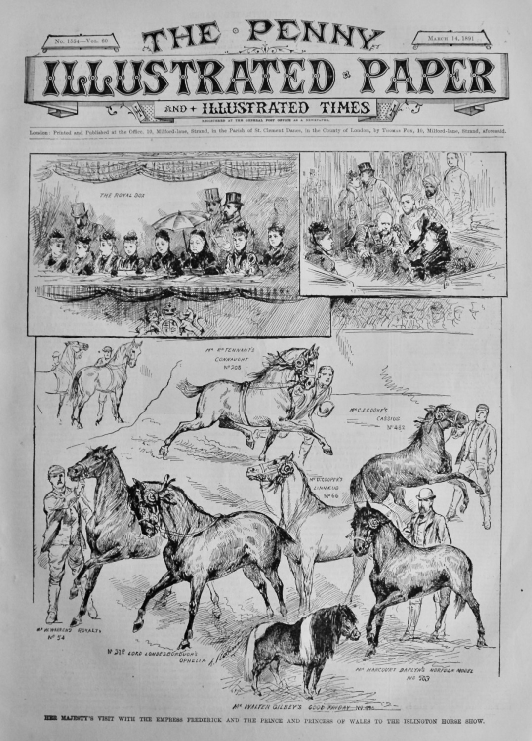 The Penny Illustrated Paper & Illustrated Times. March 14th, 1891.