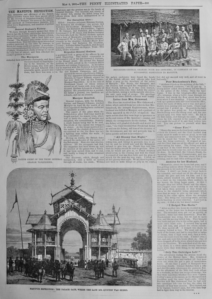 The Manipur Expedition.  1891.