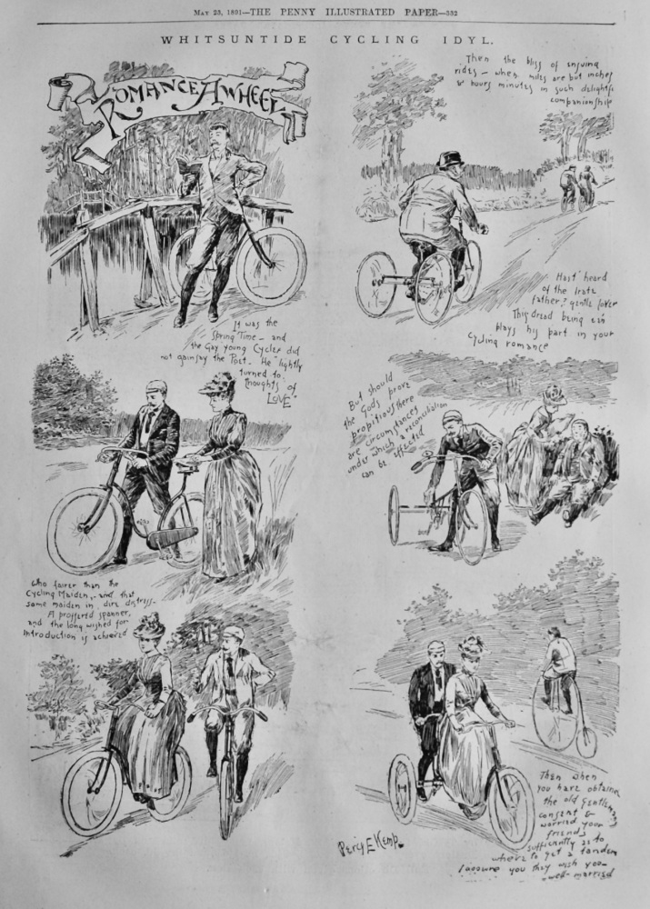 Whitsuntide Cycling Idyl.  1891.