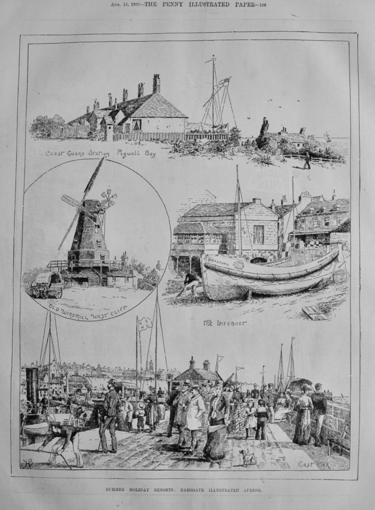 Summer Holiday Resorts :  Ramsgate Illustrated Afresh.  1891.