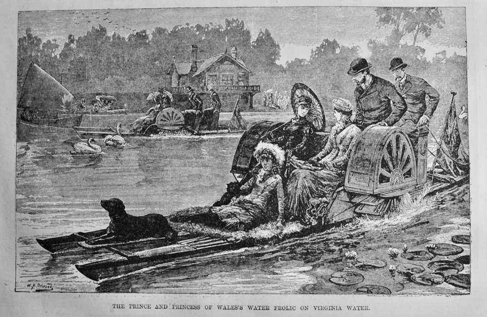 The Prince and Princess of Wales's Water Frolic on Virginia Water.  1891.