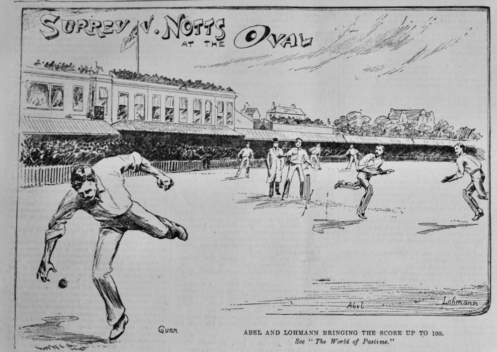 Surrey v. Notts at the Oval.  1891.