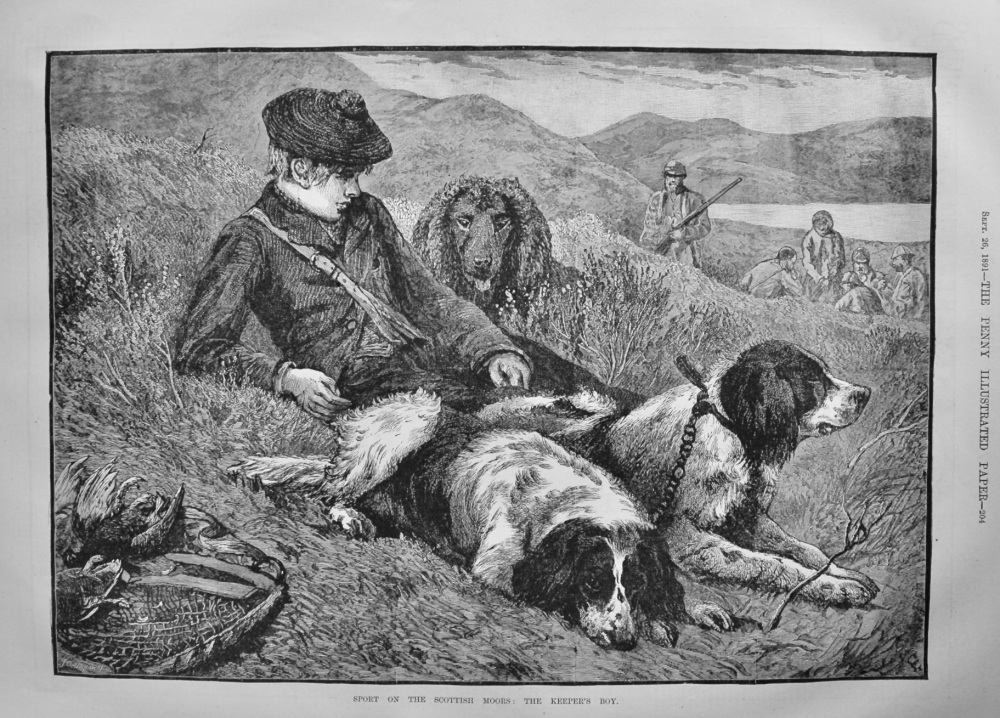 Sport on the Scottish Moors :  The Keeper's Boy.  1891.