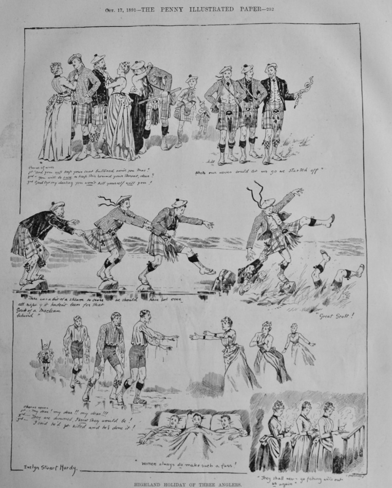 Highland Holiday of Three Anglers.  1891.