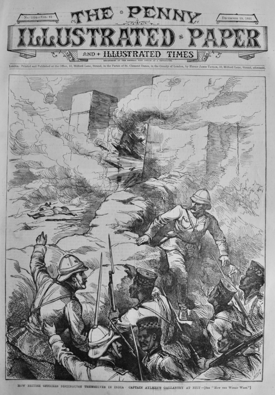 How British Officers Distinguish themselves in India :  Captain Aylmer's Ga