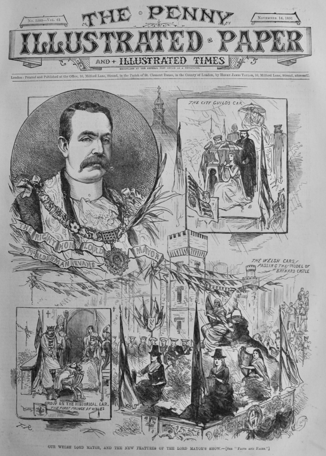 Our Welsh Lord Mayor, and the New Features of the Lord Mayor's Show.  1891.