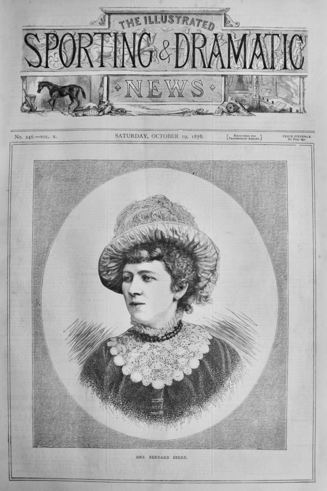 Mrs. Bernard Beere.  1878.