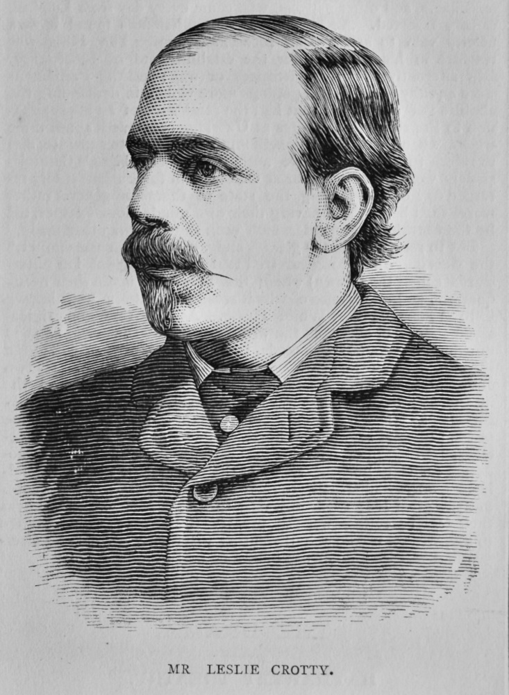 Mr. Leslie Crotty.  (Baritone Singer).  1879.