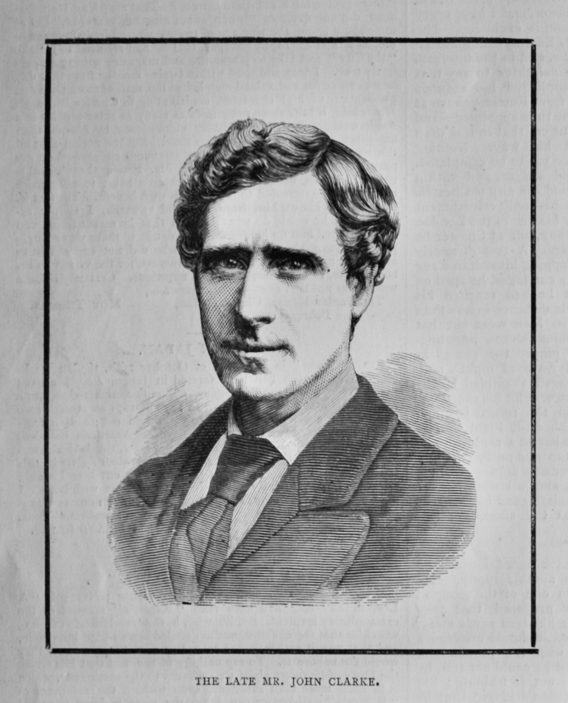 The Late Mr. John Clarke. (Actor)  1879.