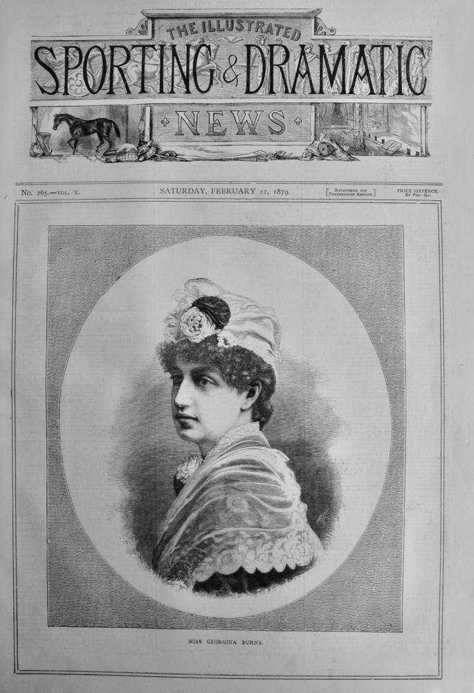 Miss Georgina Burns. 1879.