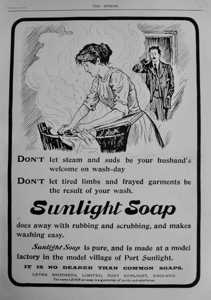 Sunlight Soap. 1905.