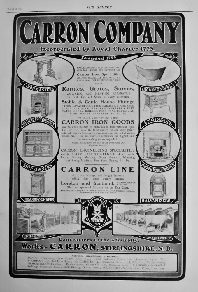 Carron Company.  1905.