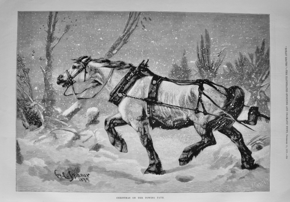 Christmas on the Towing Path.  1879.