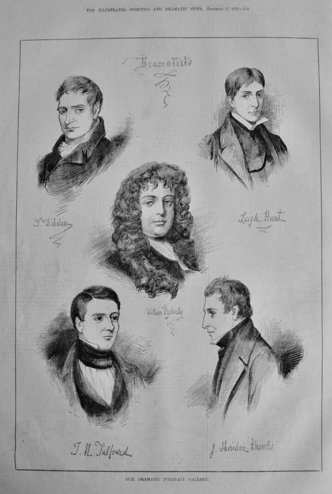 Our Dramatic Portrait Gallery :  Dramatists.  1879.