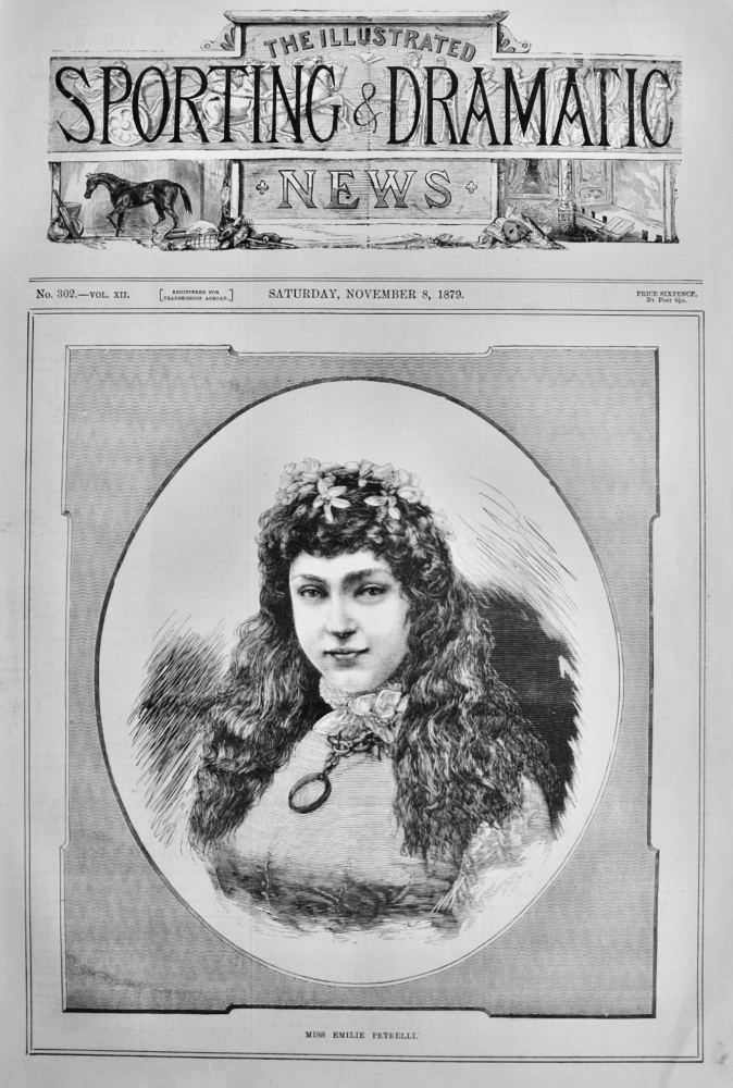 Miss Emilie Petrelli.  1879.