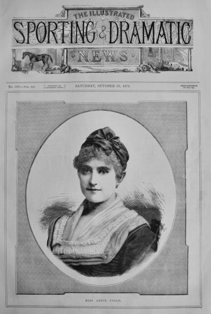 Miss Annie Poole. (Opera Singer).  1879.