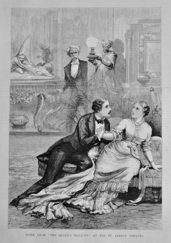 Scene from "The Queen's Shilling" at the St. James's Theatre.  1879.