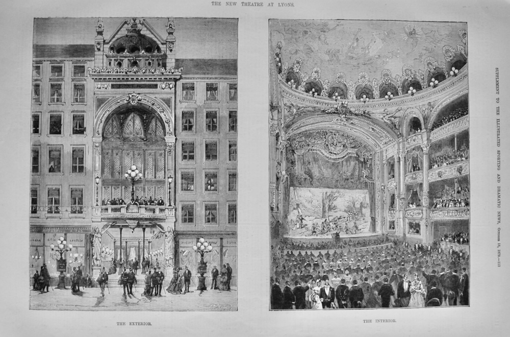 Bellecour Theatre. (The New Theatre in Lyons.)  1879.
