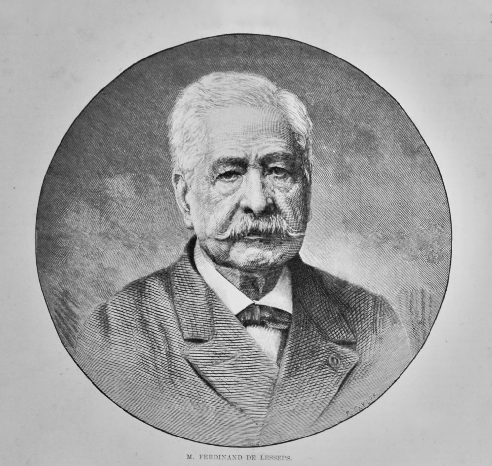 M. Ferdinand De Lesseps.  (Portrait)