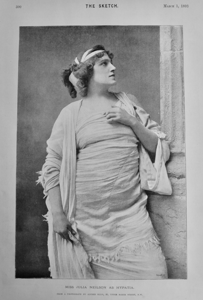 Miss Julia Neilson as Hypatia.  1893.