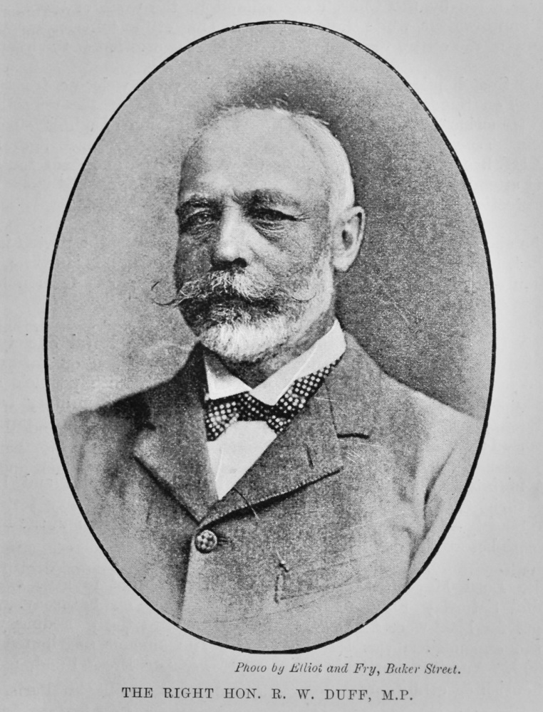 The Right Hon. R. W. Duff, M.P.  1893.