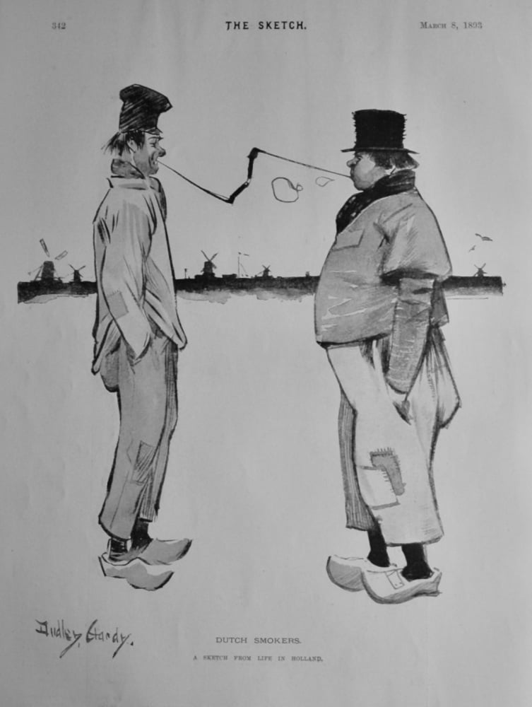 Dutch Smokers. (A Sketch from Life in Holland.)  1893.