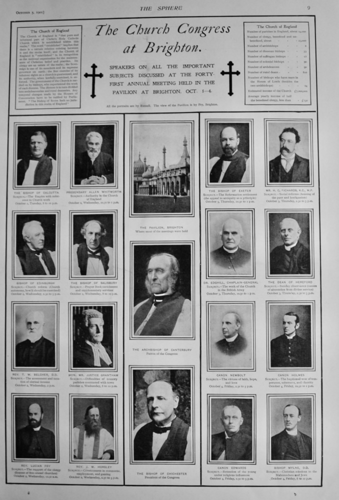 Church Congress at Brighton. October 1901.
