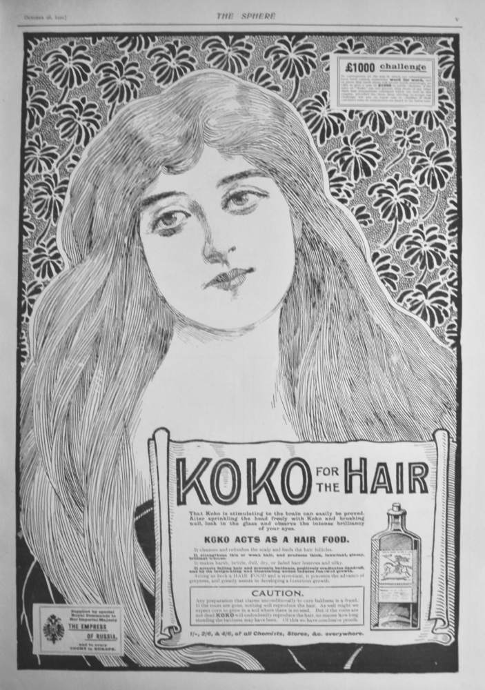 Koko for the Hair.  1901.